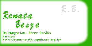 renata besze business card